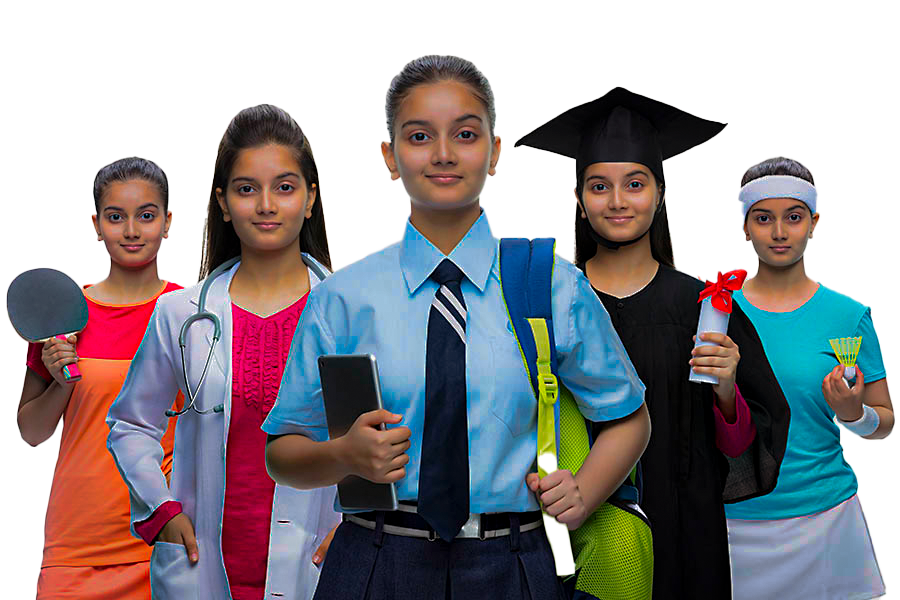group image of girls students